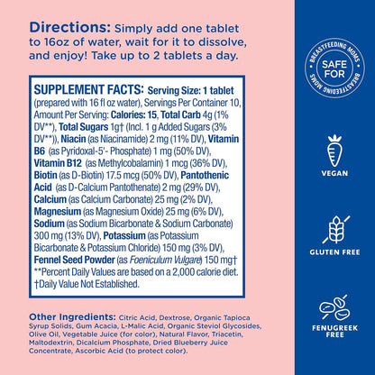 Tabletas de Bebida PostNatal de Hidratación para Lactancia - Mommy's Bliss