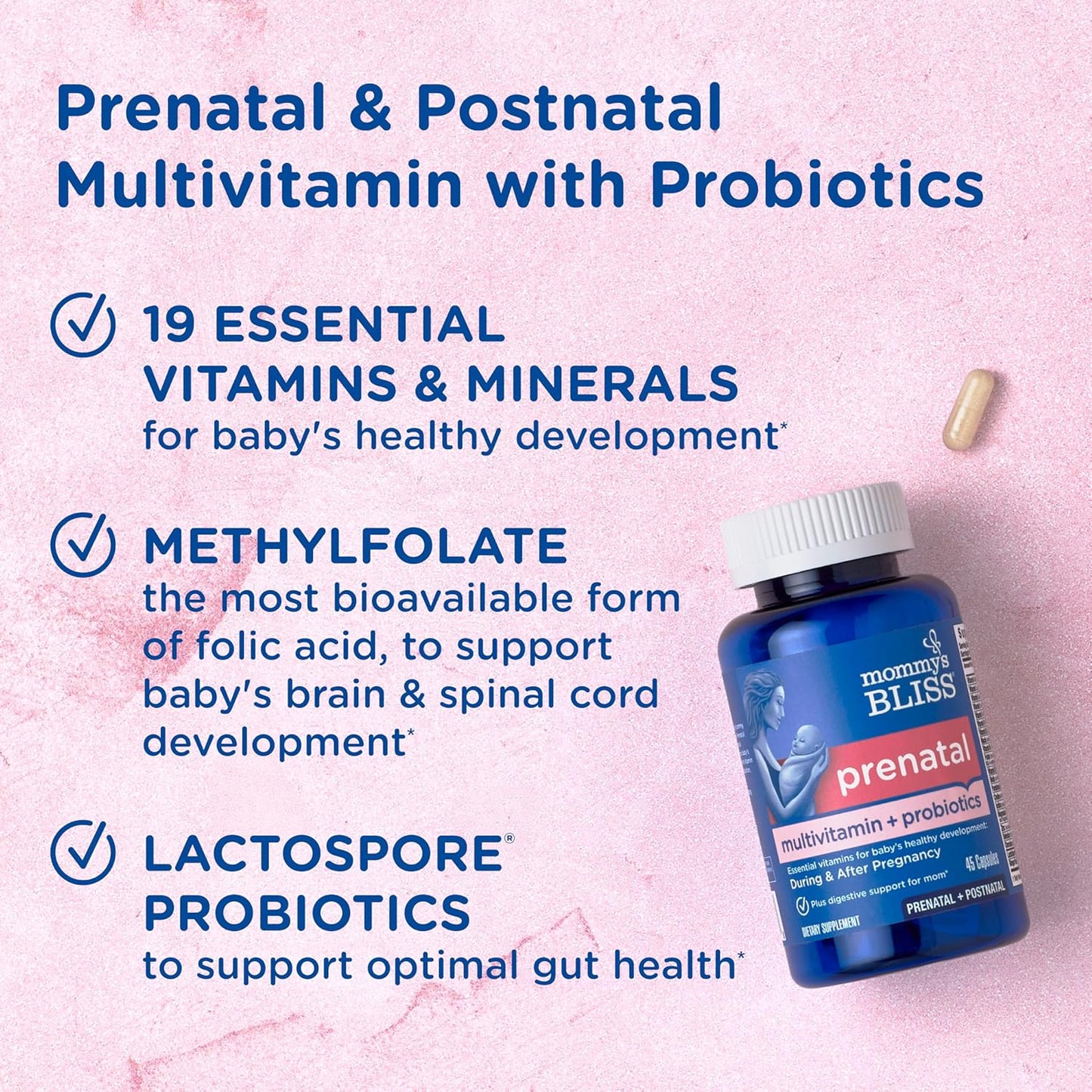 Multivitaminico+Probiótico PreNatal - Mommy's Bliss