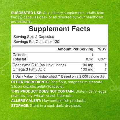 CoQ10 100mg (con Omega 3) - Deal Supplement
