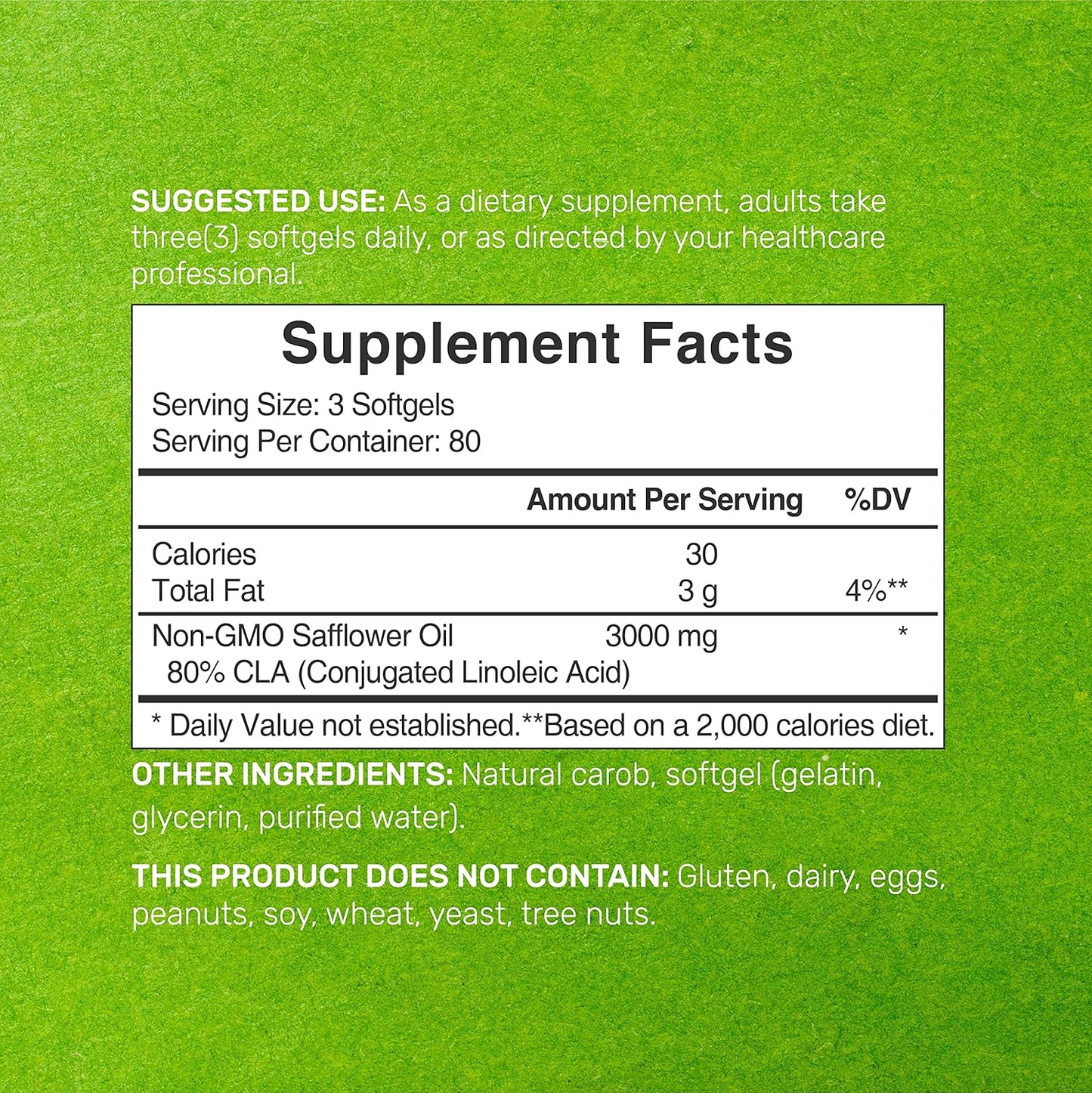 CLA 3000 mg (2400mg de CLA Activo) - Deal Supplement