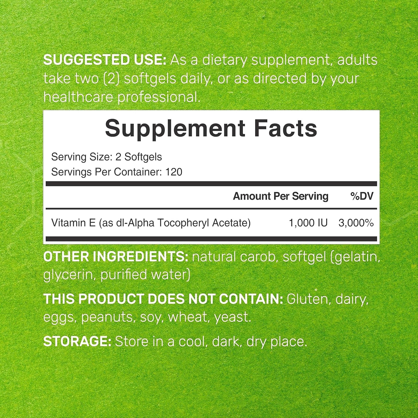 Vitamina E 1000UI - Deal Supplement