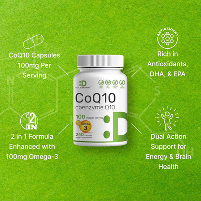 CoQ10 100mg (con Omega 3) - Deal Supplement