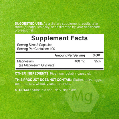 Glicinato de magnesio 400 mg - Deal Supplement