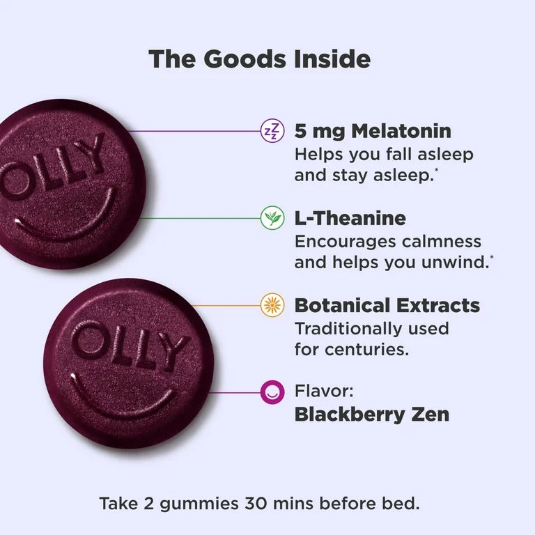 Extra Strength Melatonin 5mg Sleep Gummies - OLLY