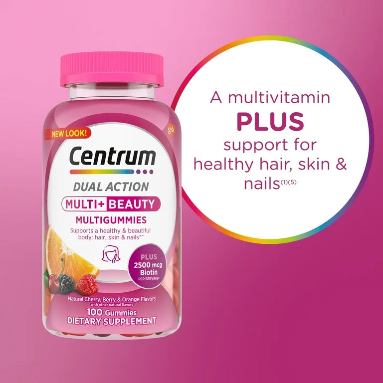 Multi+ Beauty MultiGummies
 - Centrum Dual Action