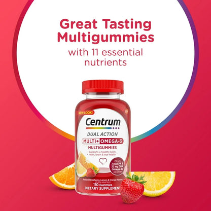 Multi+Omega-3 MultiGummies - Centrum Dual Action
