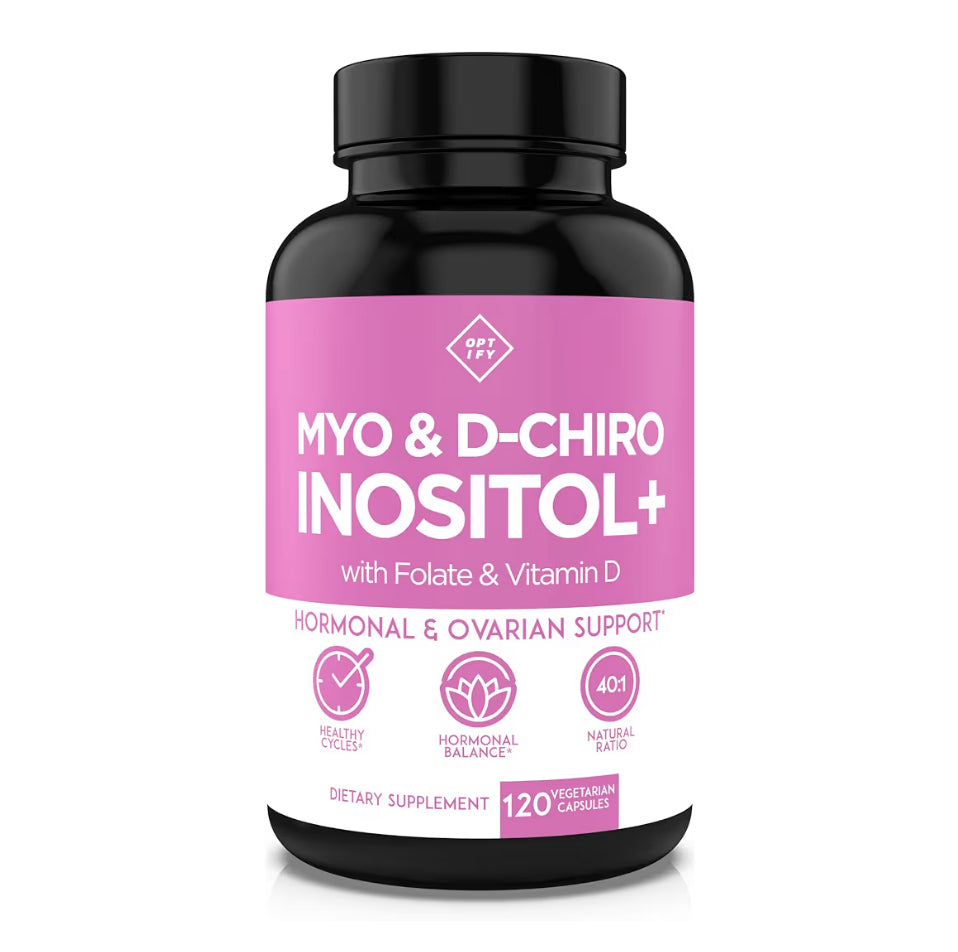 Myo & D-Chiro Inositol+ con Folato y vitamina D - Optify