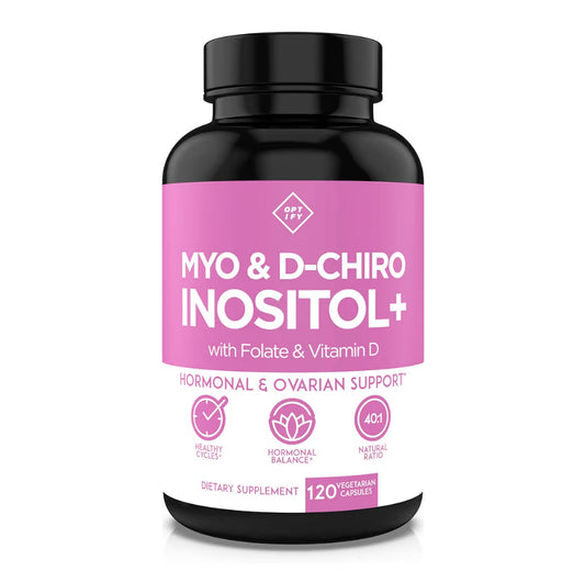 Myo & D-Chiro Inositol+ con Folato y vitamina D - Optify