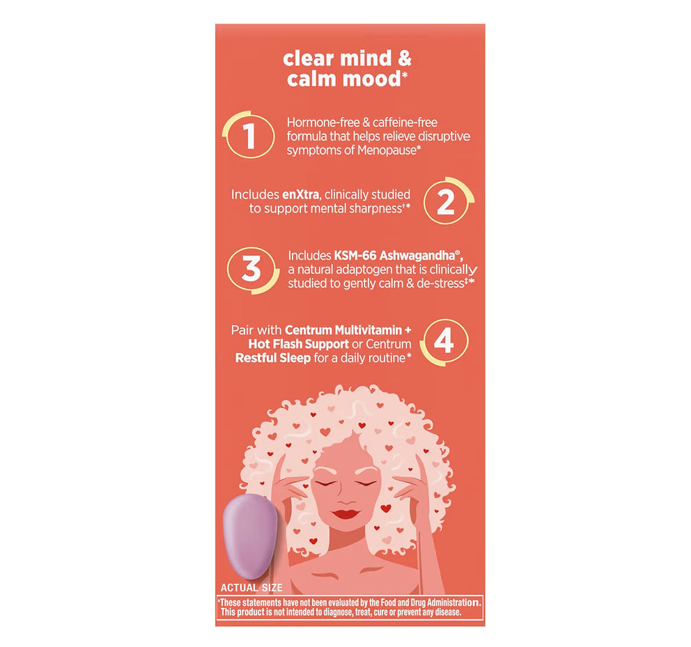Menopause Support (Mente Clara y Apoyo al Estado de Ánimo) - Centrum
