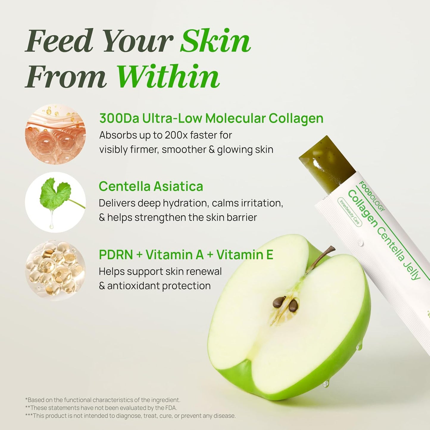 Collagen Centella Jelly (Green Apple) - FOODOLOGY