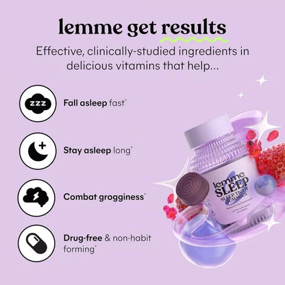 Lemme Sleep Tight Vegan Gummies - 60 Gummies