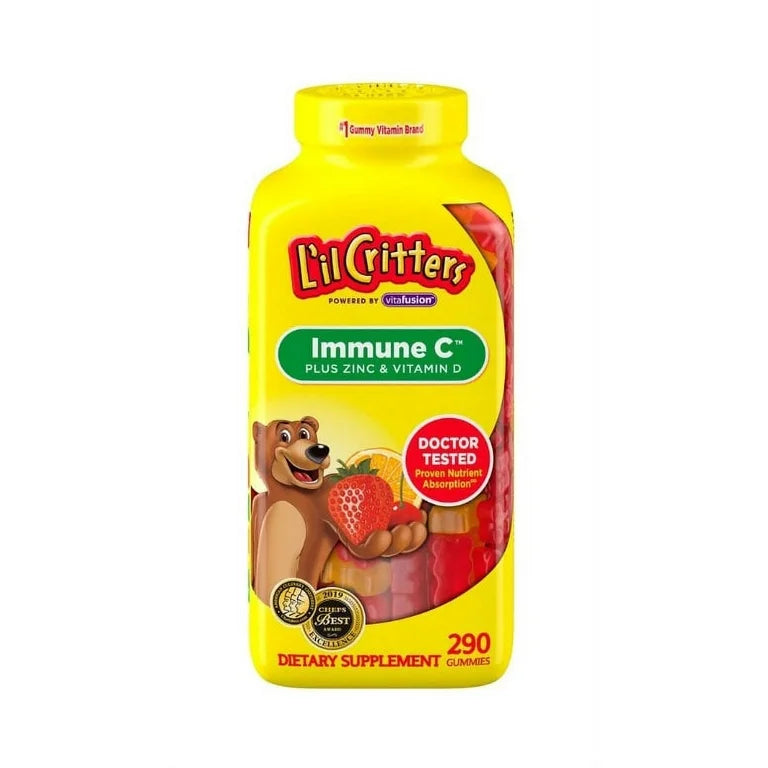 Immune C + Zinc y Vitamina D - L'il Critters