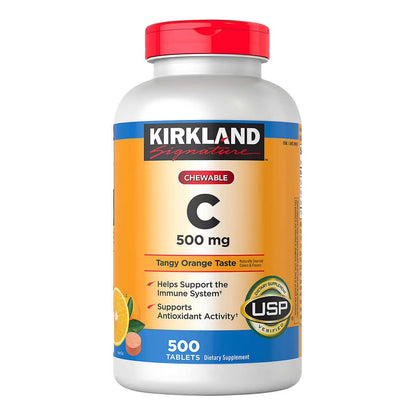 Vitamina C 500mg, (masticable) - Kirkland