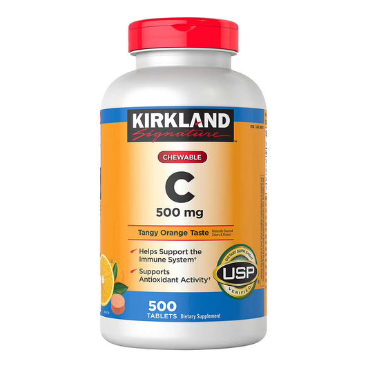 Vitamina C 500mg, (masticable) - Kirkland