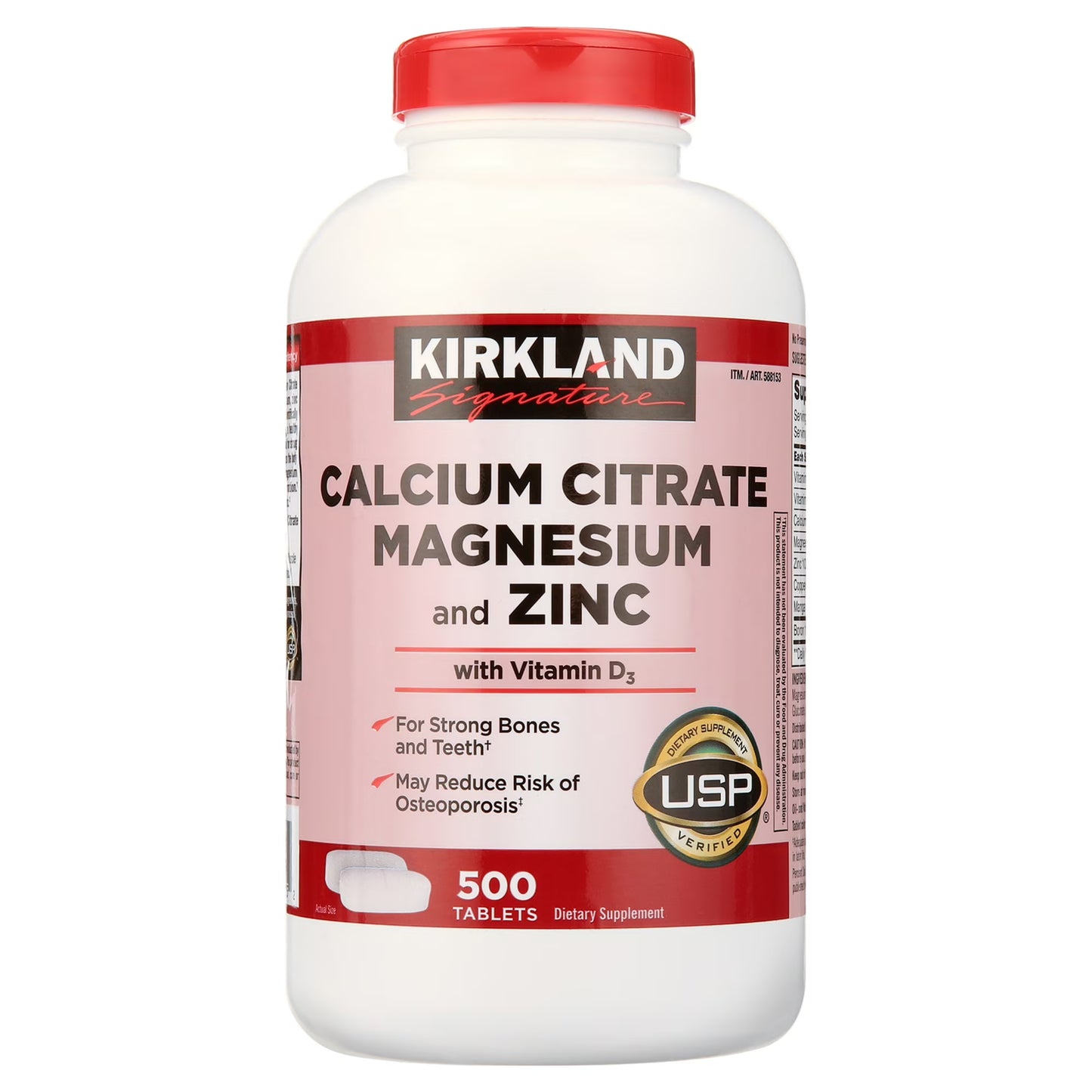 Citrato de Calcio, Magnesio y Zinc - Kirkland