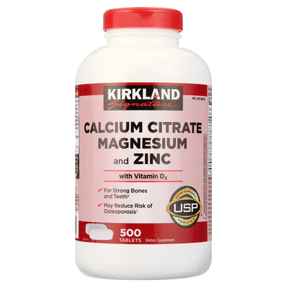 Citrato de Calcio, Magnesio y Zinc - Kirkland