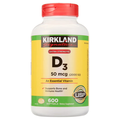 Vitamina D3 Extra Fuerte 50mcg - Kirkland
