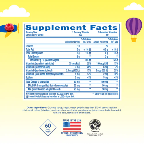 Omega-3 (EPA, DHA y ALA) - L'il Critters