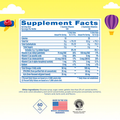 Omega-3 (EPA, DHA y ALA) - L'il Critters