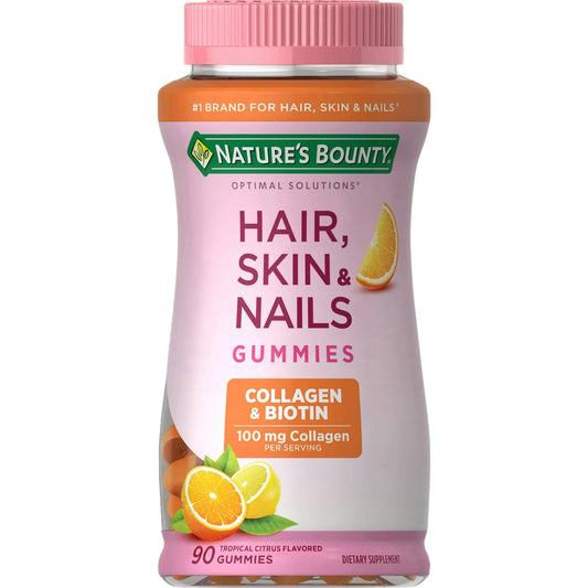 HAIR SKIN & NAILS GUMMIES COLLAGEN & BIOTIN - NATURE'S BOUNTY