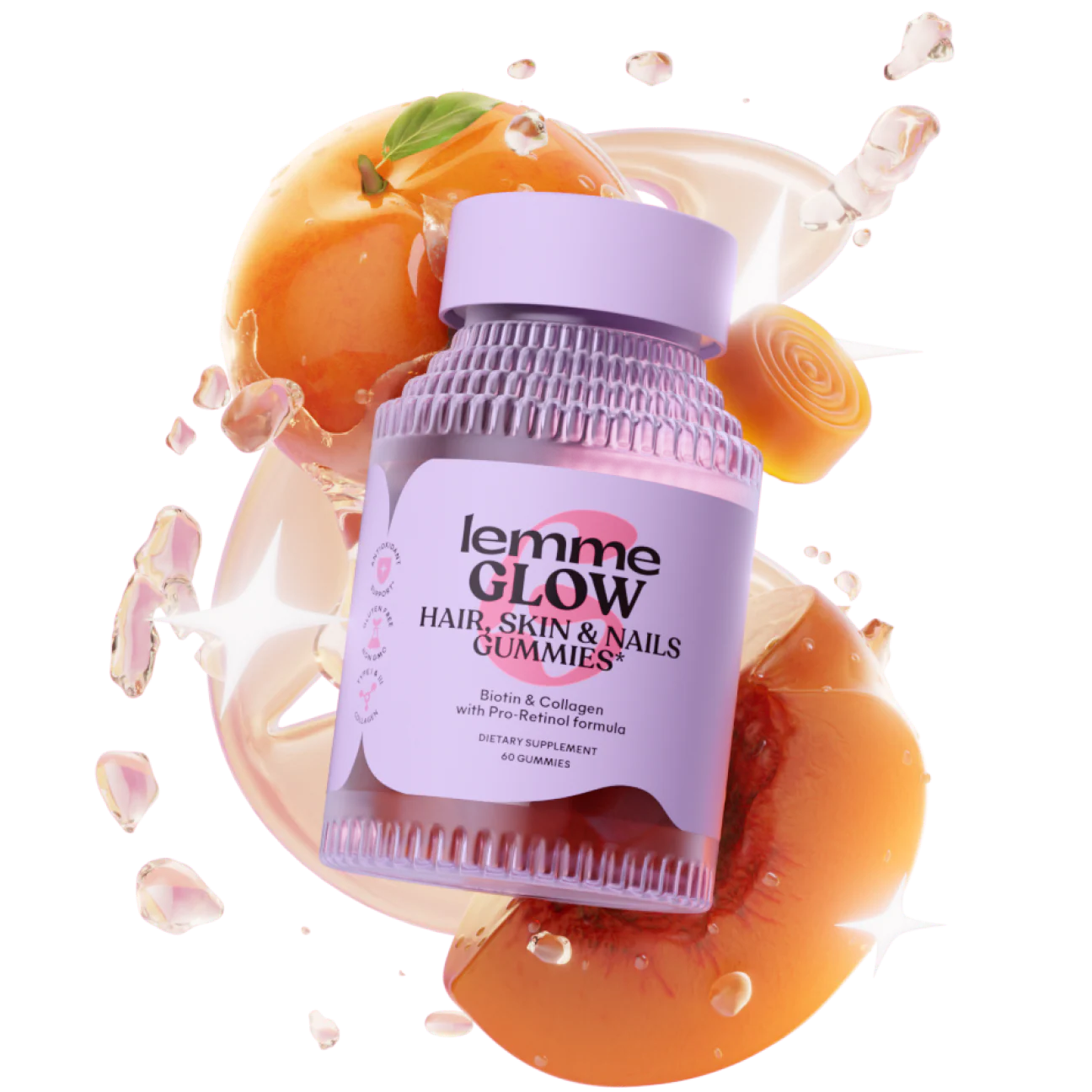 GLOW Hair Skin & Nails Gummies - Lemme