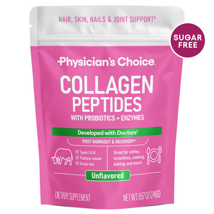 Péptidos de Colágeno con Probióticos+Enzimas (sin sabor) - Physicians Choice