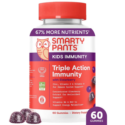 Kids Triple Action Immunity (con Elderberry) - Smarty Pants
