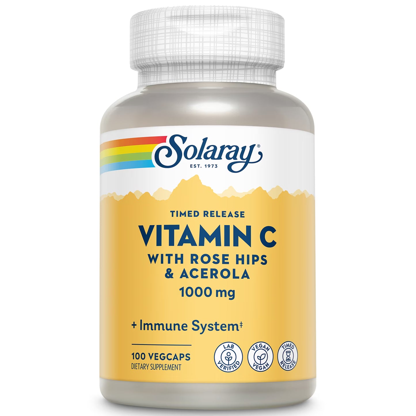 Vitamin C (con Rose Hips y Acerola) - Solaray