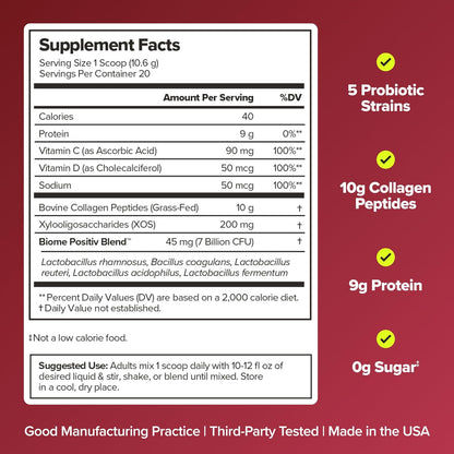 URO Women’s Probiotic + Collagen Peptides