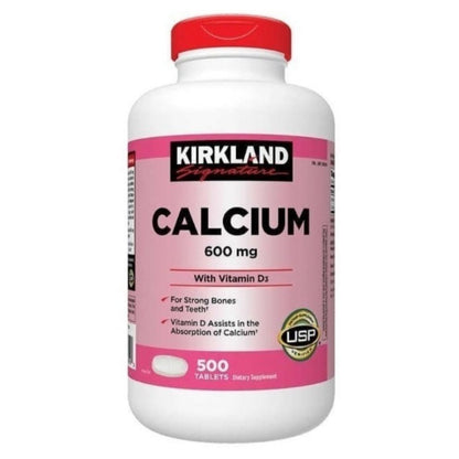 Calcio 600mg + Vitamina D3 - Kirkland