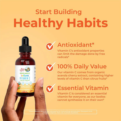 Organic Infant Vitamin C Liquid Drops - Mary Ruth's