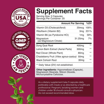 Menopause Support Sin Soya - Nature's Craft