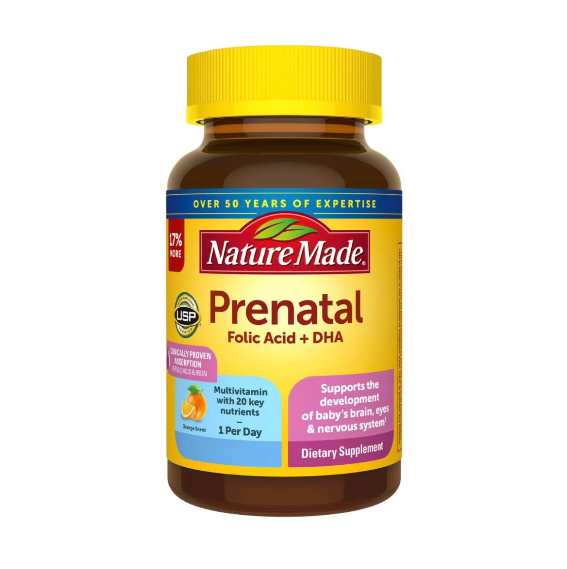 Prenatal (Ácido Fólico+DHA) - Nature Made