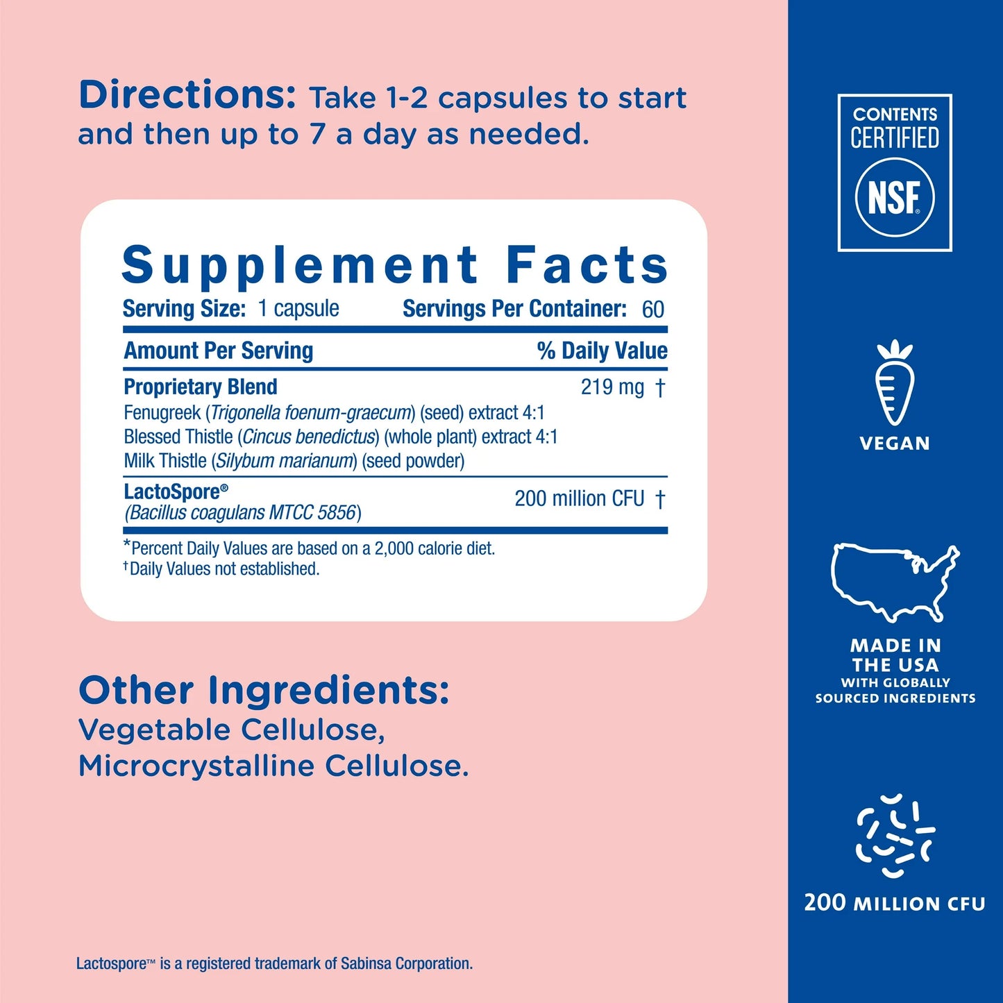 Apoyo a la Lactancia PostNatal (Fenogreco+Probioticos) - Mommy's Bliss