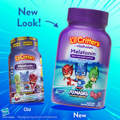 Melatonina 1MG Sin Azúcar PJ Masks - L'il Critters