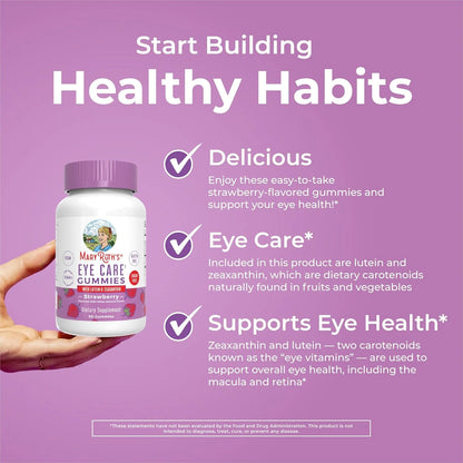 Eye Care Gummies (Sugar Free-Con Luteína y Zeaxantina) - Mary Ruth's