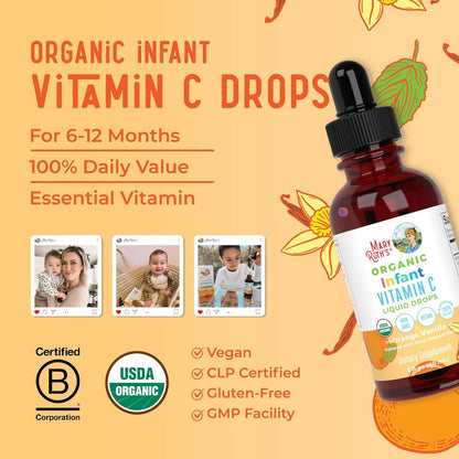 Organic Infant Vitamin C Liquid Drops - Mary Ruth's