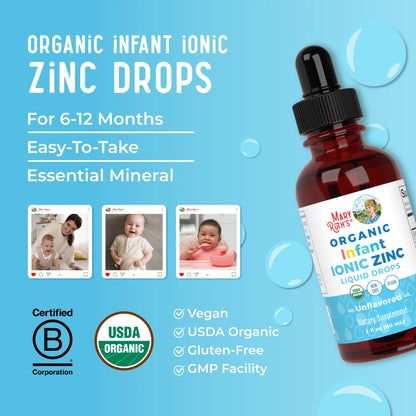 Organic Infant Ionic Zinc Liquid Drops - Mary Ruth's