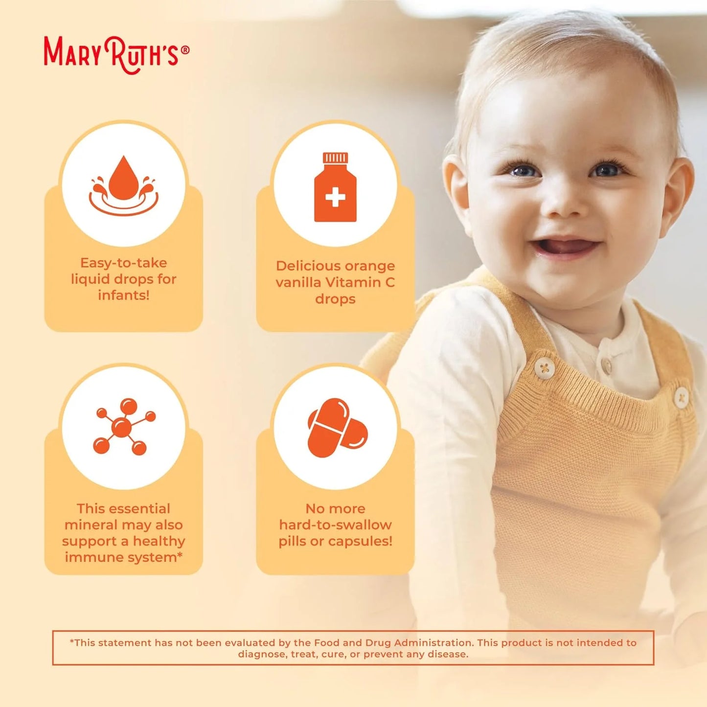 Organic Infant Vitamin C Liquid Drops - Mary Ruth's