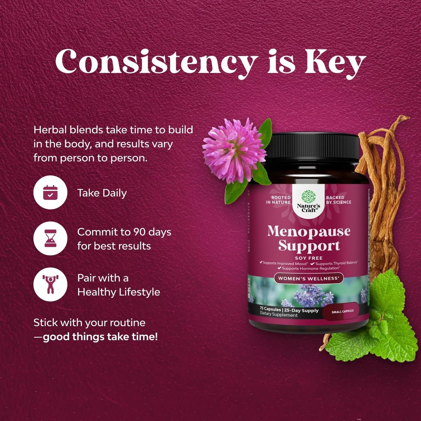 Menopause Support Sin Soya - Nature's Craft