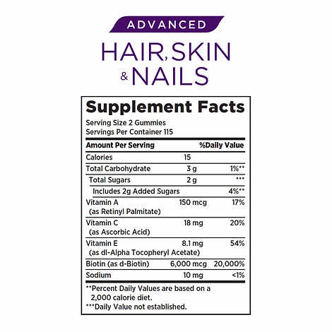 HAIR SKIN NAILS GUMMIES - NATURE'S BOUNTY