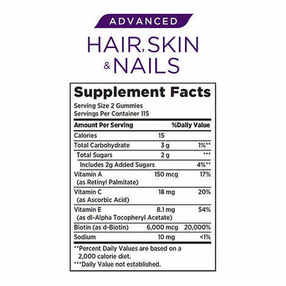 HAIR SKIN NAILS GUMMIES - NATURE'S BOUNTY