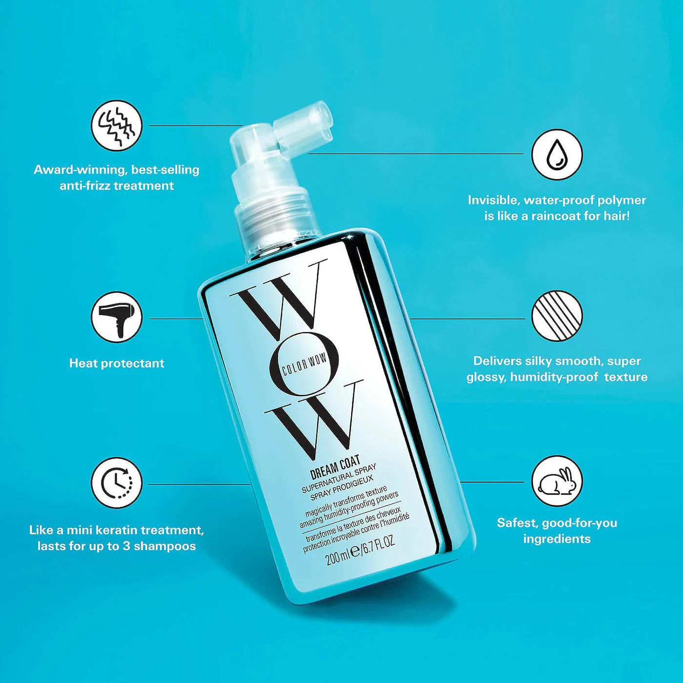 Dream Coat Supernatural Spray Anti-Frizz Treatment - Color WOW