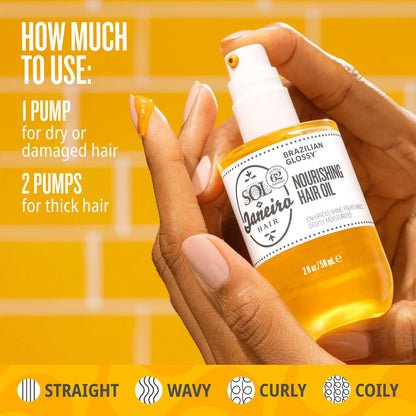 Brazilian Glossy™ Nourishing Anti-Frizz Hair Oil - Sol de Janeiro