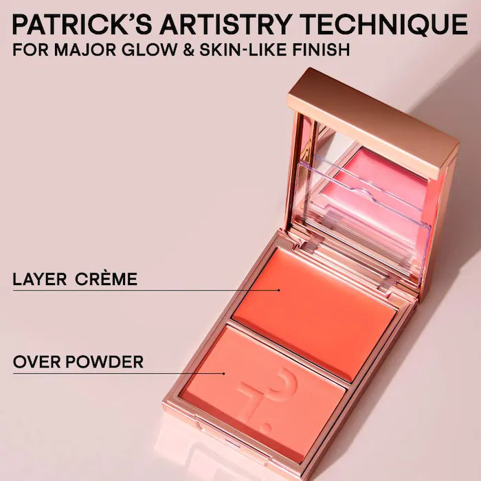 Major Beauty Headlines - Double-Take Crème & Powder Blush - Patrick TA