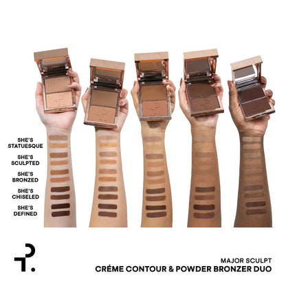 Major Sculpt Crème Contour & Powder Bronzer Duo - Patrick Ta
