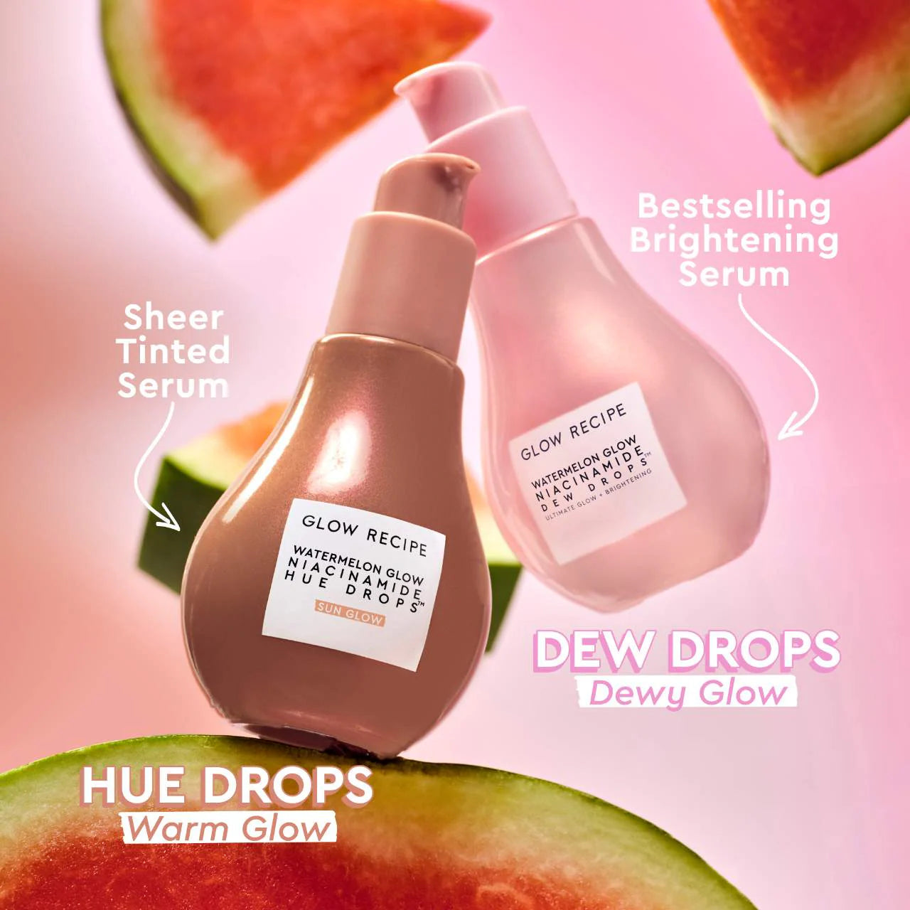 Watermelon Glow Niacinamide Hue Drops Sun Glow Serum - Glow Recipe