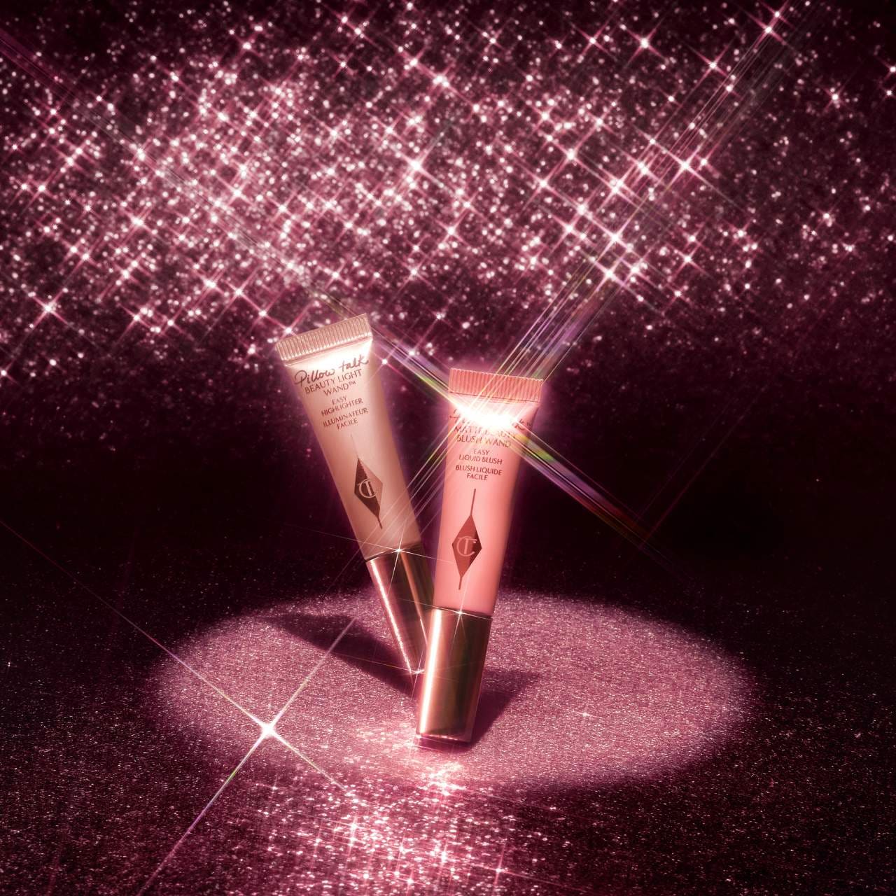 Mini Pillow Talk Blush and Glow Beauty Highlighter Wand Set - Charlotte Tilbury