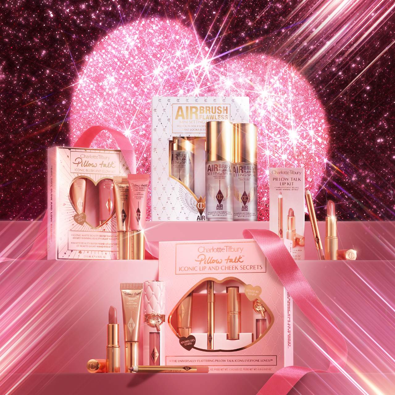 Mini Pillow Talk Blush and Glow Beauty Highlighter Wand Set - Charlotte Tilbury